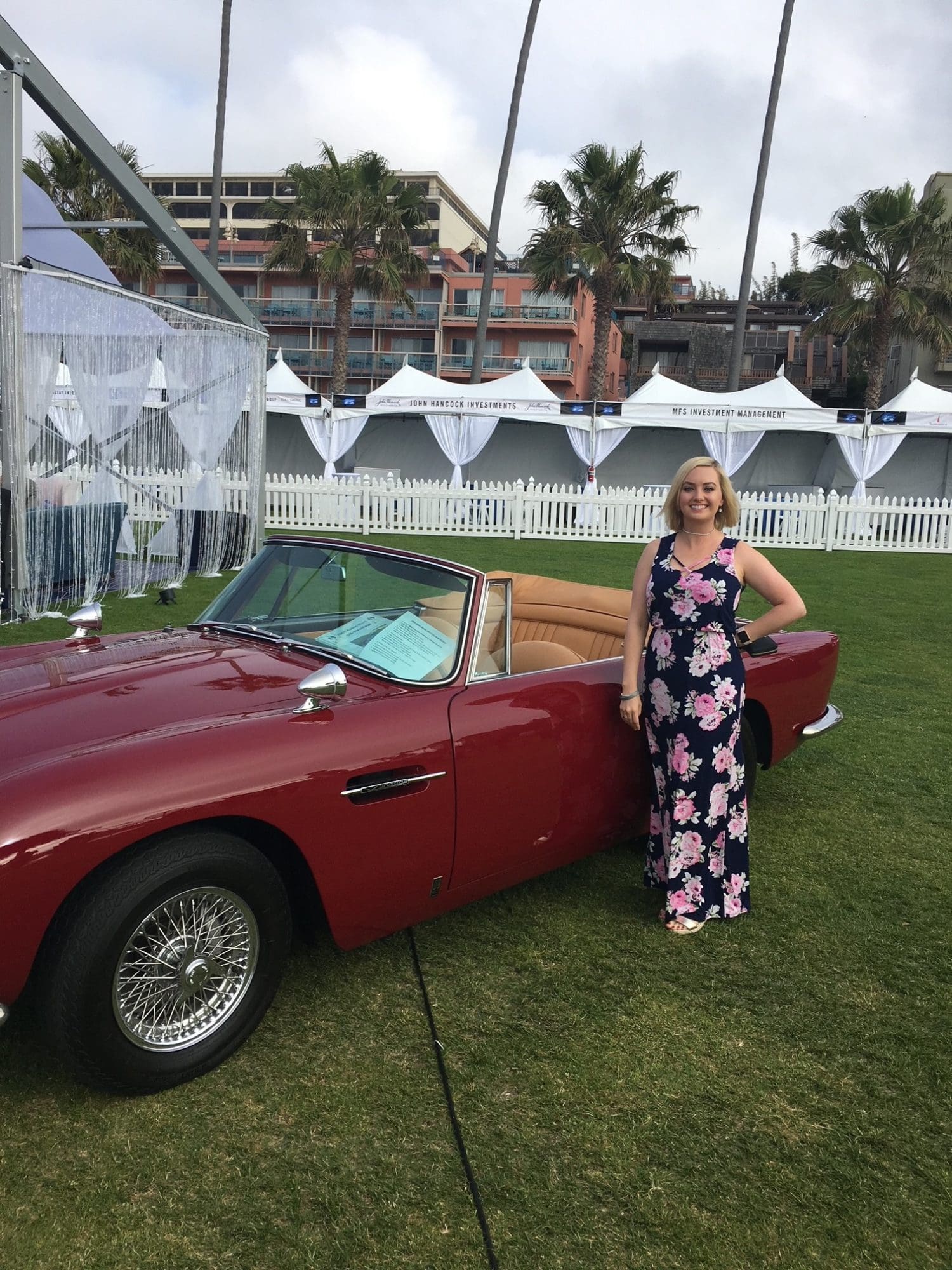 Lauren Shanklin with Hagerty Insurance with her classic car